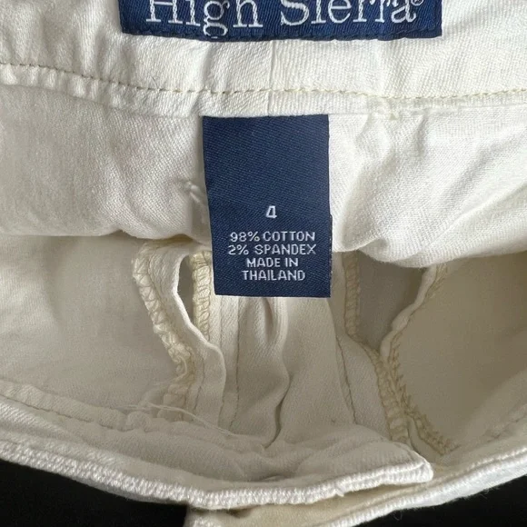 Womens High Sierra White Denim Mini Skirt Size 4 - Picture 4 of 5